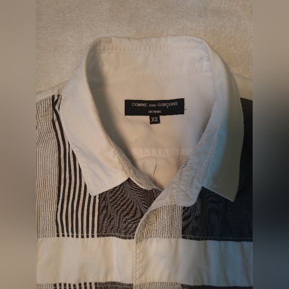 Comme Des Garcons Men's Made in Japan Patchwork Longsleeve Button Up Dress Shirt - Picture 5 of 16